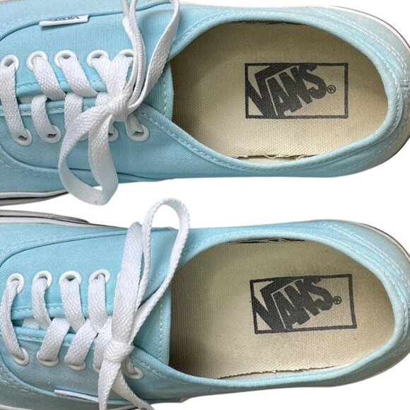VANS Authentic Canal Blue Low Top Sneakers - Women's Size 9 - Picture 4 of 9